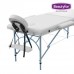 BEAUTYFOR Portable Aluminium Massage Bed, White