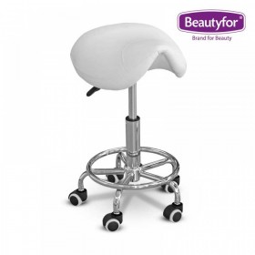 BEAUTYFOR Saddle Stool FM004-7, white