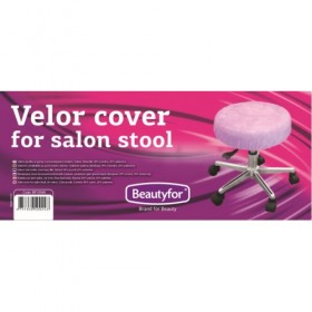 BEAUTYFOR Velor cover for salon stool, violet