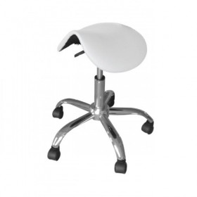 BEAUTYFOR Saddle Stool CH-854S, White