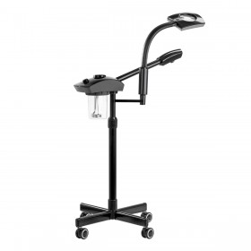 Facial steamer GIOVANNI with magnifying LED lamp D-21 black